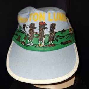 Washington Lumber Blue and Green Cap Hat